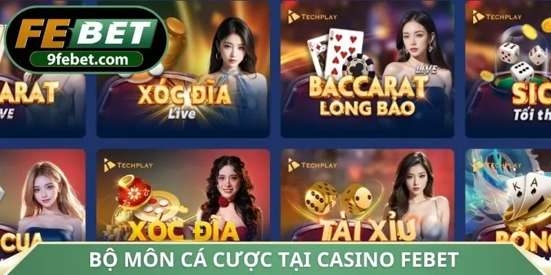 Bộ môn cá cược tại Casino FEBET
